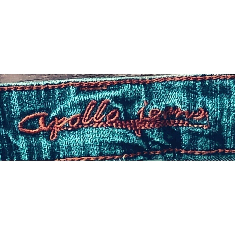 Apollo Jeans Women's Size 9/10 Studded Straight Leg Y2K 90s Embellished Pockets - Picture 9 of 9